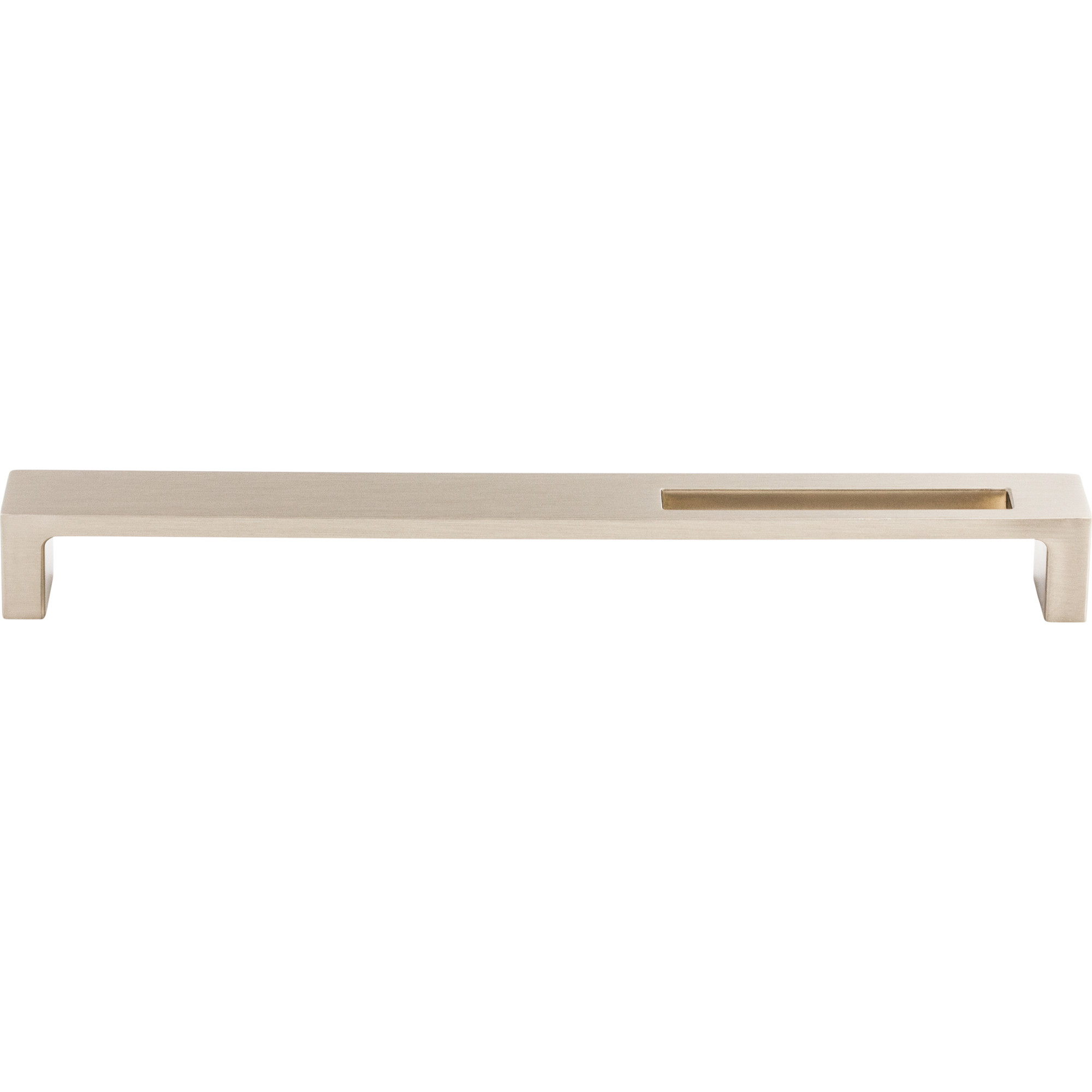 Modern Metro Slot 9" Center to Center Bar Pull - Brushed Satin Nickel