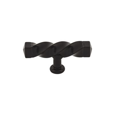 Square Twist 3 3/16" Length Bar Knob - Patina Black