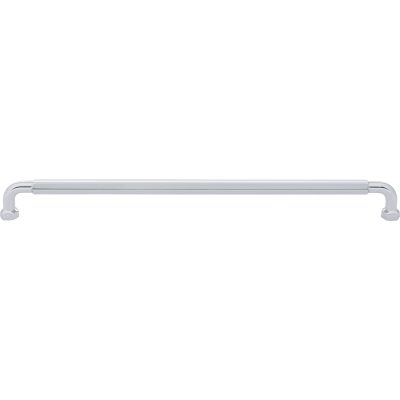 Dustin 12" Center to Center Bar Pull - Polished Chrome