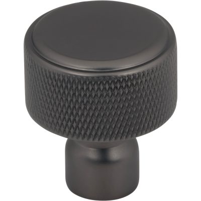 Garrison 1 1/8" Length Round Knob - Ash Gray