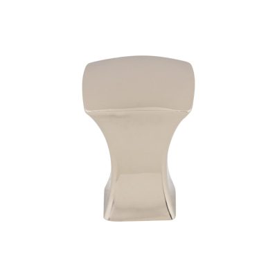 Glacier 3/4" Length Square Knob - Polished Nickel
