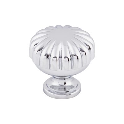 Melon 1 1/4" Diameter Round Knob - Polished Chrome