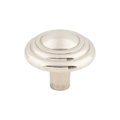 Aspen II Button 1 3/4" Diameter Round Knob - Polished Nickel