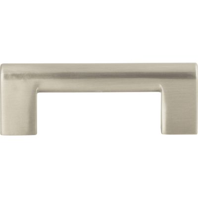 Round Rail 3" Center to Center Bar Pull - Brushed Nickel