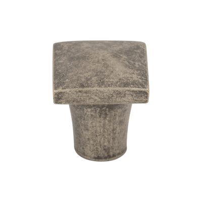 Aspen 3/4" Length Square Knob - Silicon Bronze Light