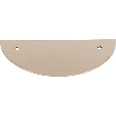 Half Circle 3 1/2" Center to Center Pull Backplate - Polished Nickel