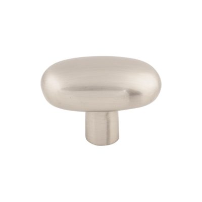 Aspen II Large Potato 2" Length Oval Knob - Brushed Satin Nickel