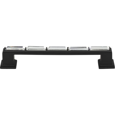 Legacy Crystal 5 1/16" Center to Center Bar Pull - Matte Black