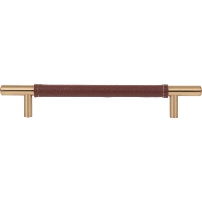 Zanzibar 6 5/16" Center to Center Bar Pull - Warm Brass