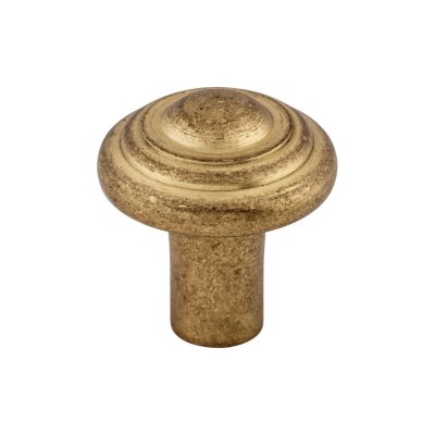 Aspen Button 1 1/4" Diameter Round Knob - Light Bronze