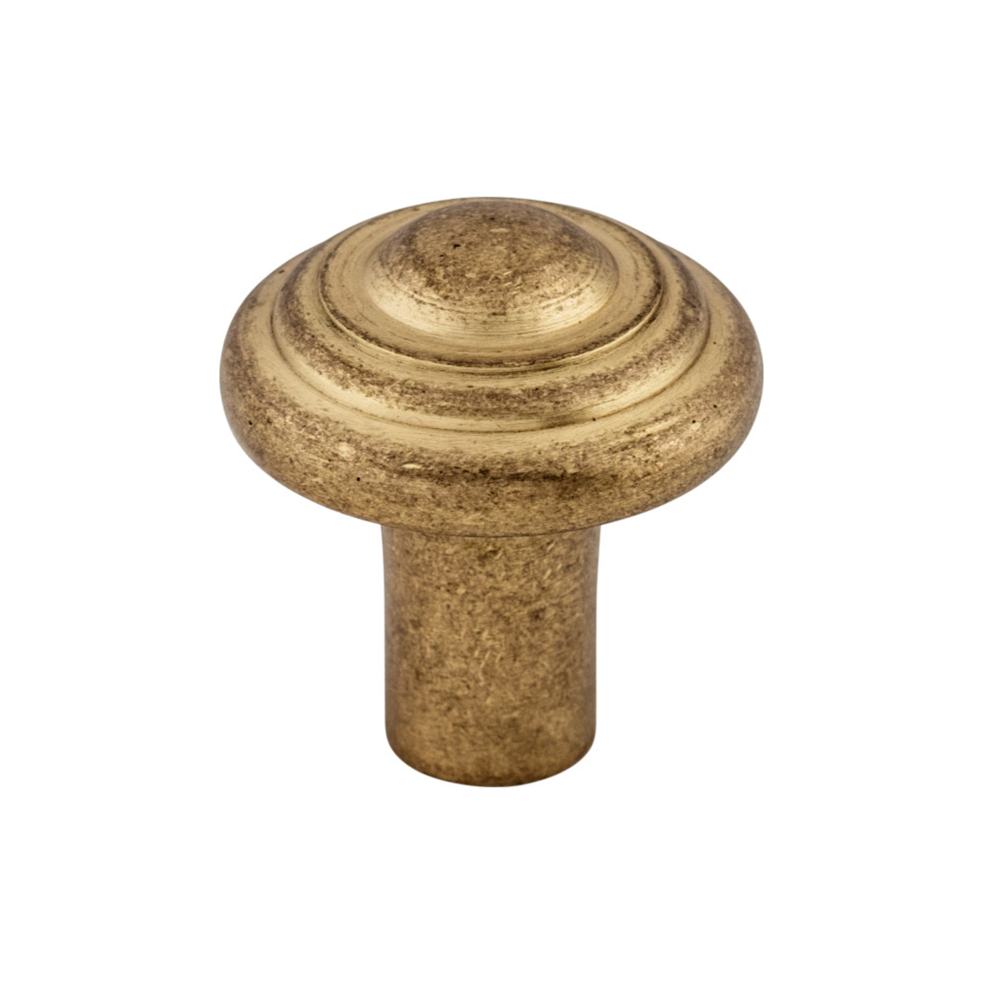 Aspen Button 1 1/4" Diameter Round Knob - Light Bronze