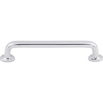 Aspen II Rounded 6" Center to Center Bar Pull - Polished Chrome
