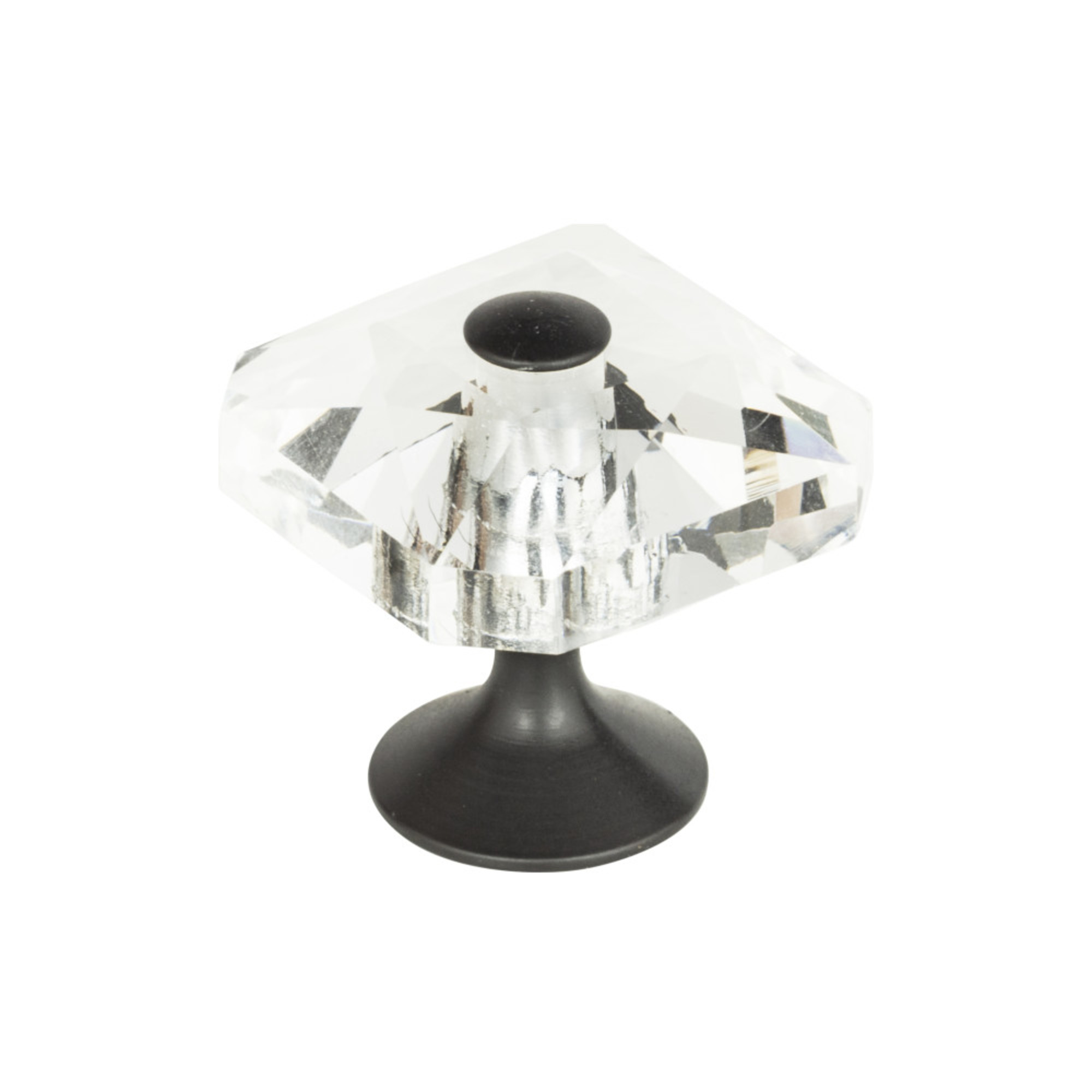 Crystal 1 1/2" Length Square Knob - Image 2