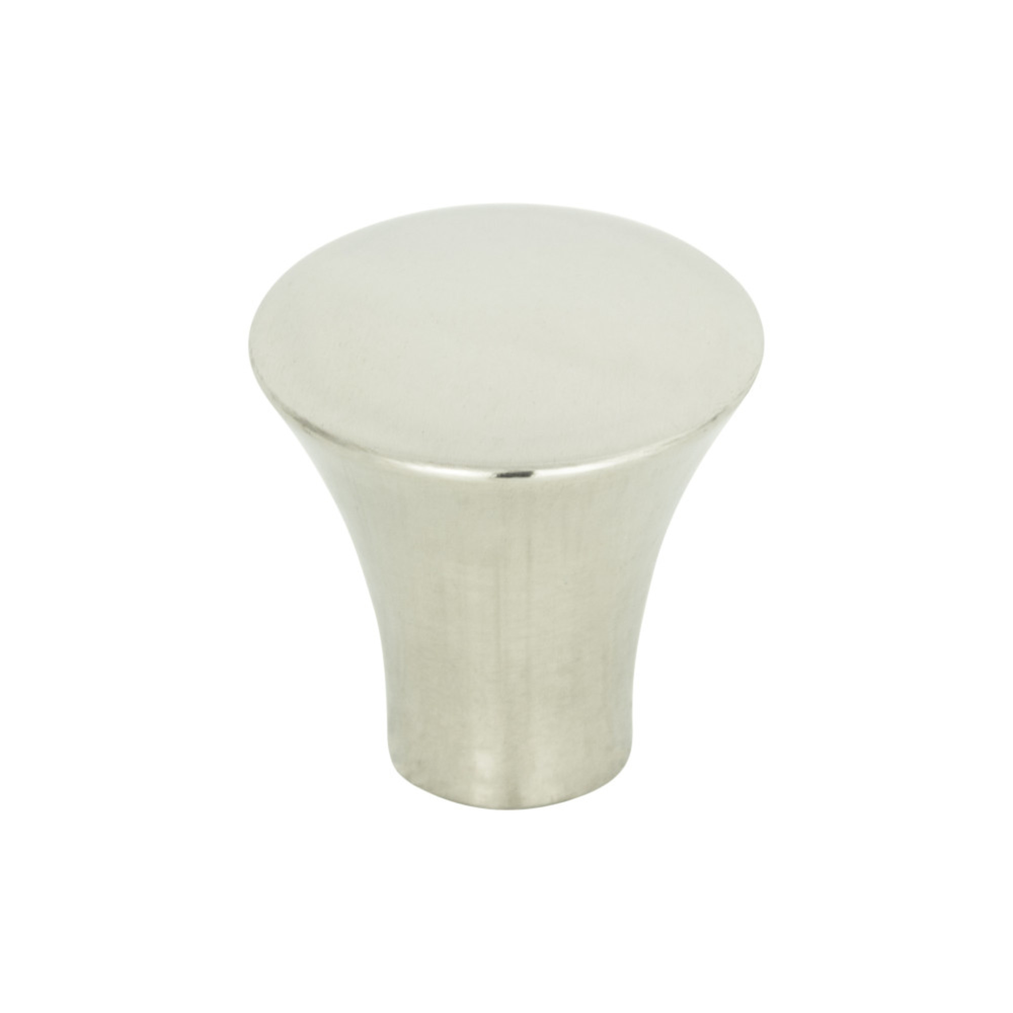 Fluted 7/8" Diameter Round Knob - Polished Stainless Steel