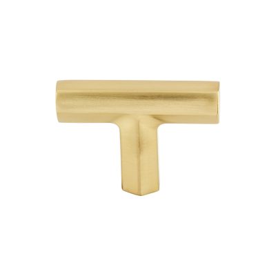 Lydia 1 3/4" Length Geometric Knob - Honey Bronze