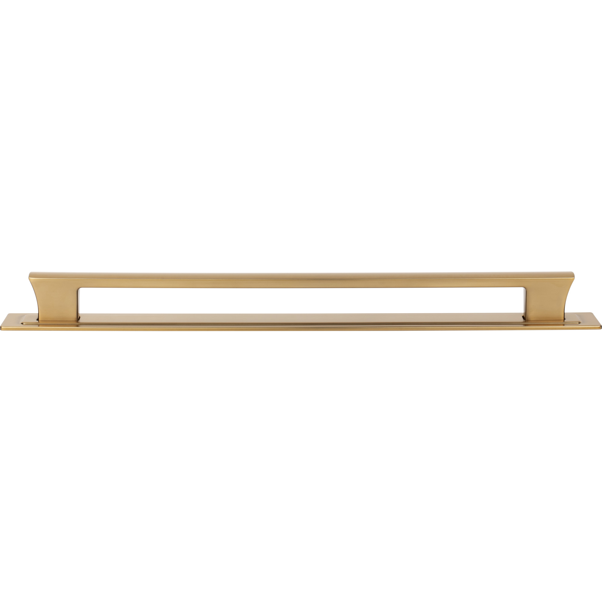 Zander 12" Center to Center Bar Pull - Warm Brass