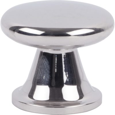 Burbank 1 1/8" Length Mushroom Knob - Polished Stainless Steel
