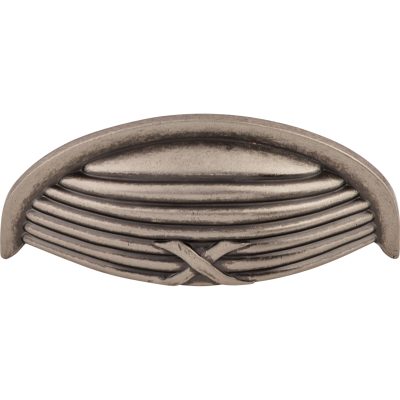 Ribbon & Reed 3" Center to Center Cup/Bin Pull - Pewter Antique