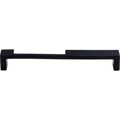 Modern Metro Notch Pull B 7" Center to Center Bar Pull - Flat Black