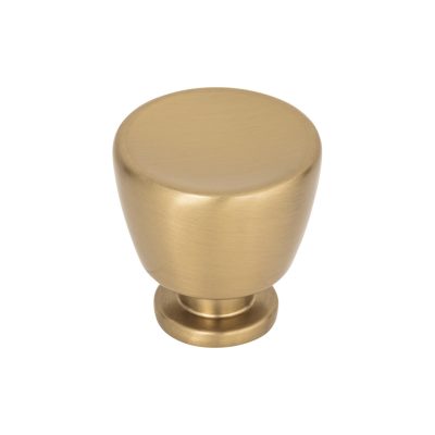 Tiki Hut 1 1/4" Diameter Round Knob - Warm Brass