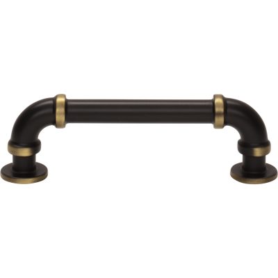 Steam Punk 3 3/4" Center to Center Bar Pull - Cafe Bronze