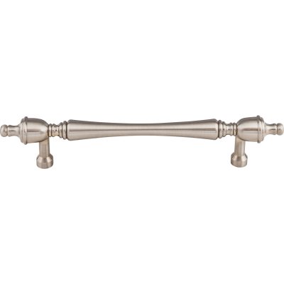 Somerset Finial 7" Center to Center Bar Pull - Brushed Satin Nickel