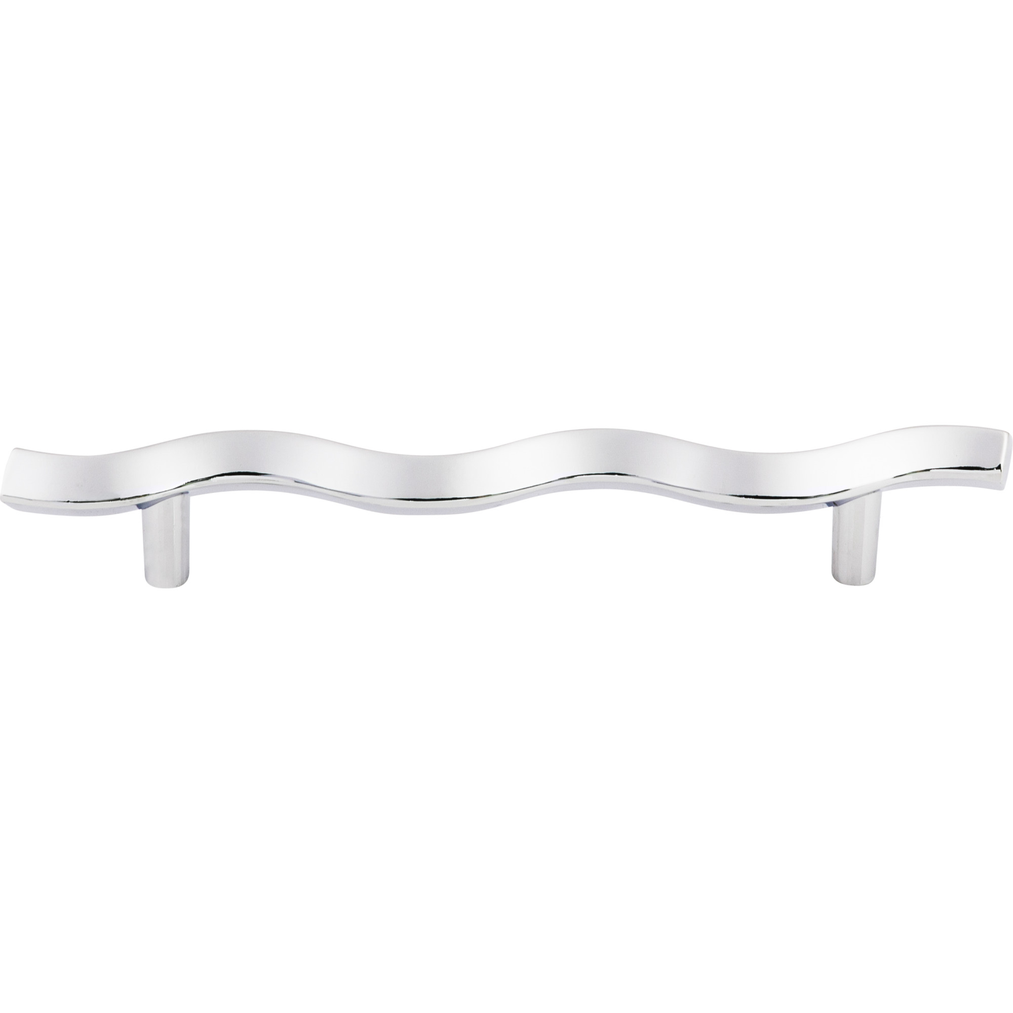 Wave 5 1/16" Center to Center Bar Pull - Polished Chrome