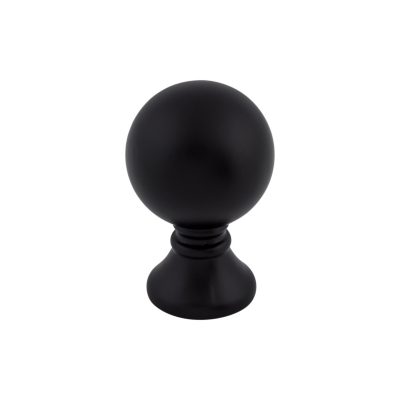 Kara 1" Diameter Round Knob - Flat Black