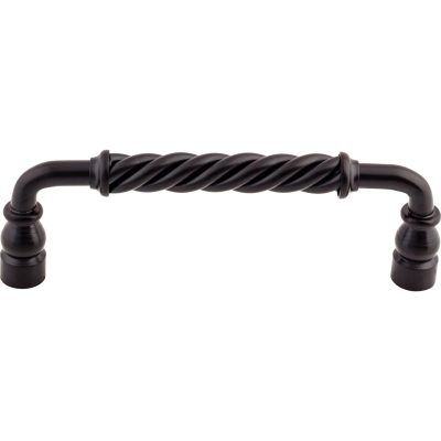 Twisted Bar 6" Center to Center Bar Pull - Patina Black