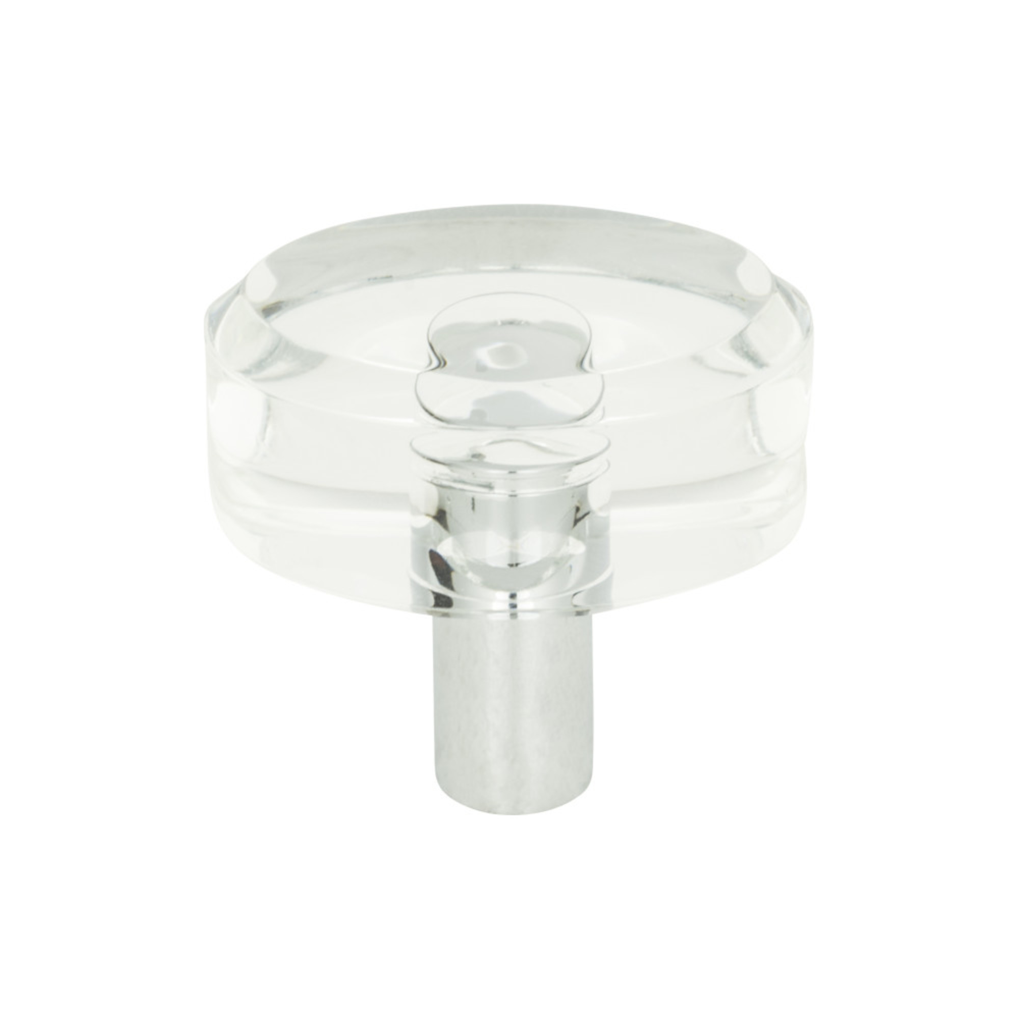 Optimism 1 1/2" Length Oval Knob - Polished Chrome