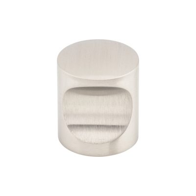 Indent 1" Diameter Round Knob - Stainless Steel