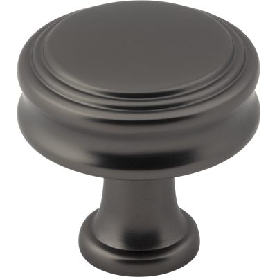 Coddington 1 1/4" Length Round Knob - Ash Gray