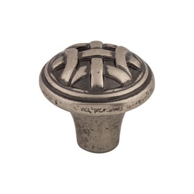 Celtic 1" Diameter Round Knob - Pewter Antique