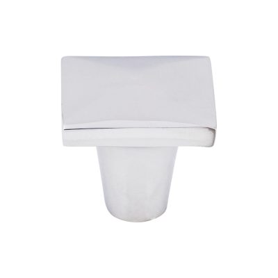 Aspen II 1 1/4" Length Square Knob - Polished Chrome