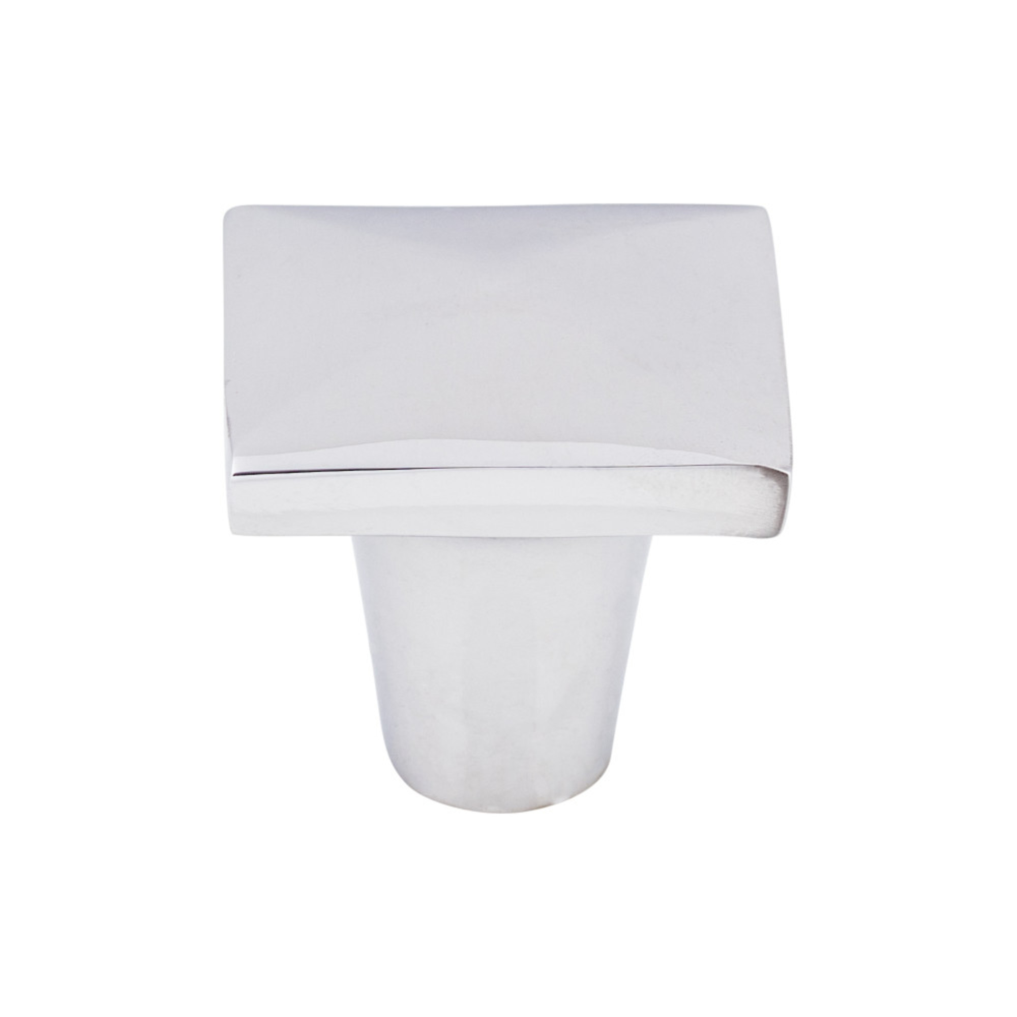 Aspen II 1 1/4" Length Square Knob - Polished Chrome