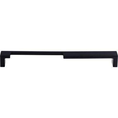 Modern Metro Notch Pull A 9" Center to Center Bar Pull - Flat Black