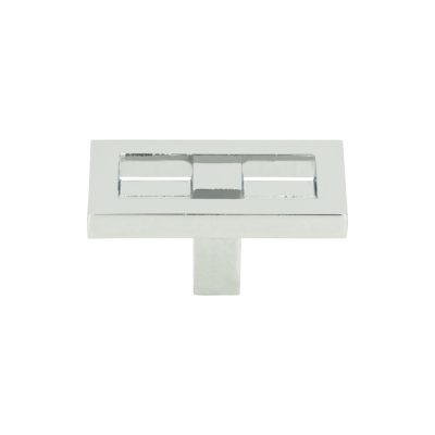 Nobu 1 3/4" Length Rectangle Knob - Polished Chrome