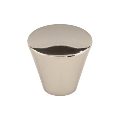 Cone 1 1/16" Diameter Round Knob - Polished Nickel