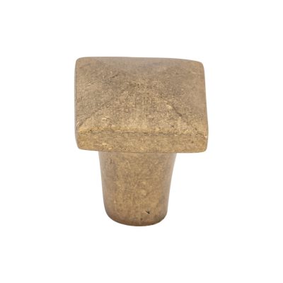 Aspen 7/8" Length Square Knob - Light Bronze