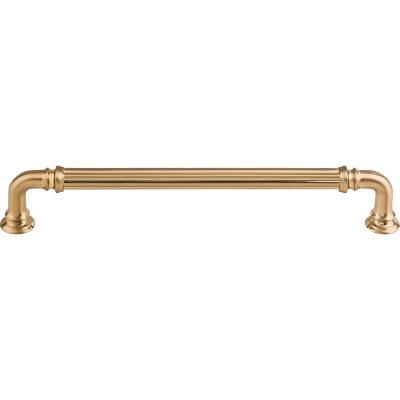 Reeded 7" Center to Center Bar Pull - Honey Bronze