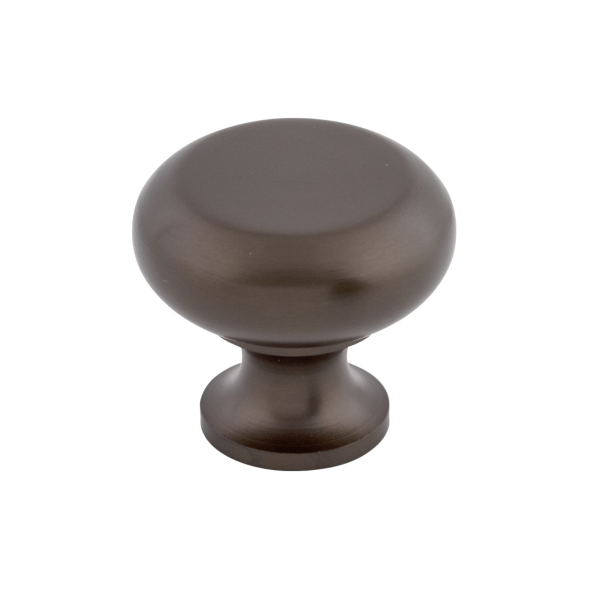 Flat Faced 1 1/4" Diameter Round Knob - Oil Rubbed Bronze