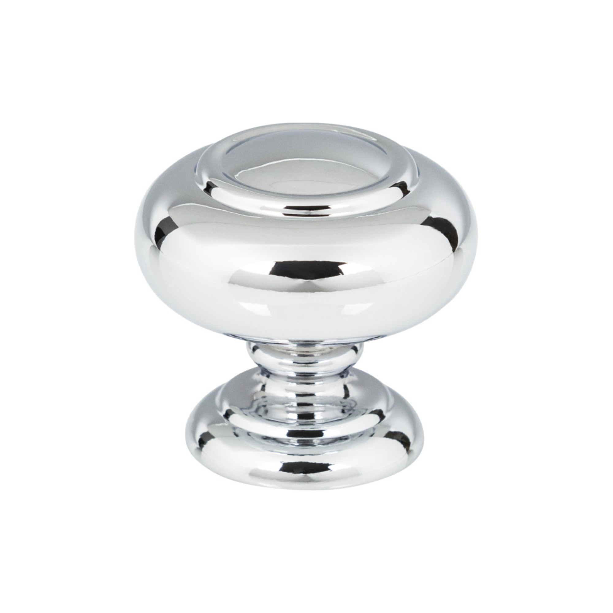 Victoria 1 1/4" Length Mushroom Knob - Polished Chrome