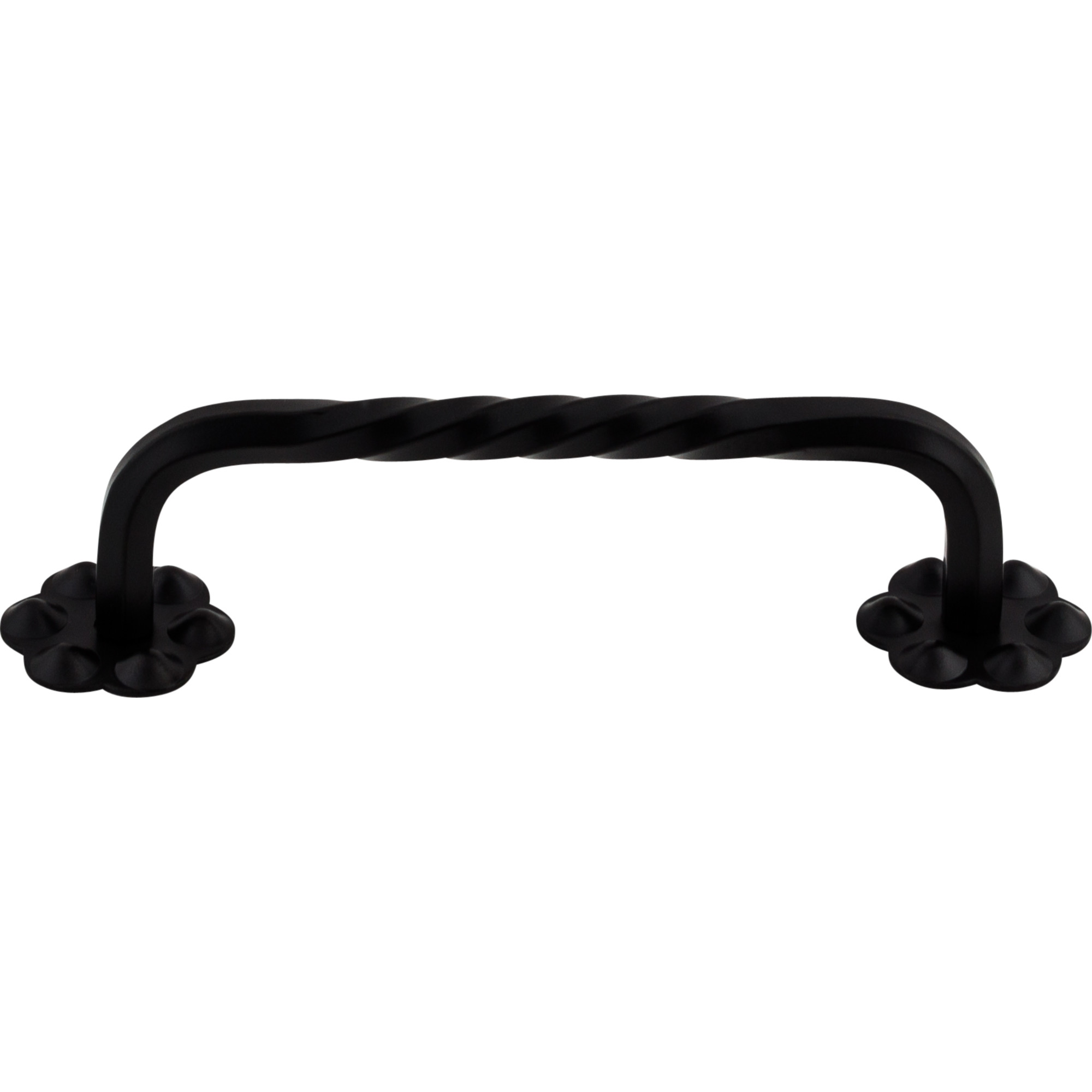 Thin Twist 3 15/16" Center to Center Bar Pull - Patina Black