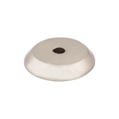 Aspen II Round Knob Backplate - Brushed Satin Nickel