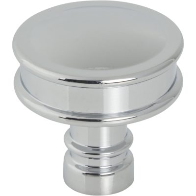 Cranford 1 1/4" Diameter Round Knob - Polished Chrome