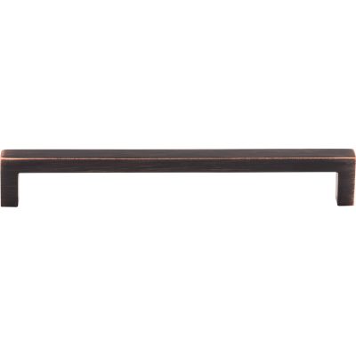 Square Bar 7 9/16" Center to Center Bar Pull - Tuscan Bronze