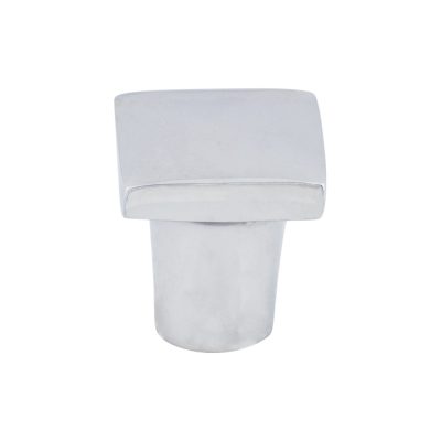 Aspen II 3/4" Length Square Knob - Polished Chrome
