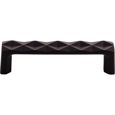 Quilted 3 3/4" Center to Center Bar Pull - Flat Black