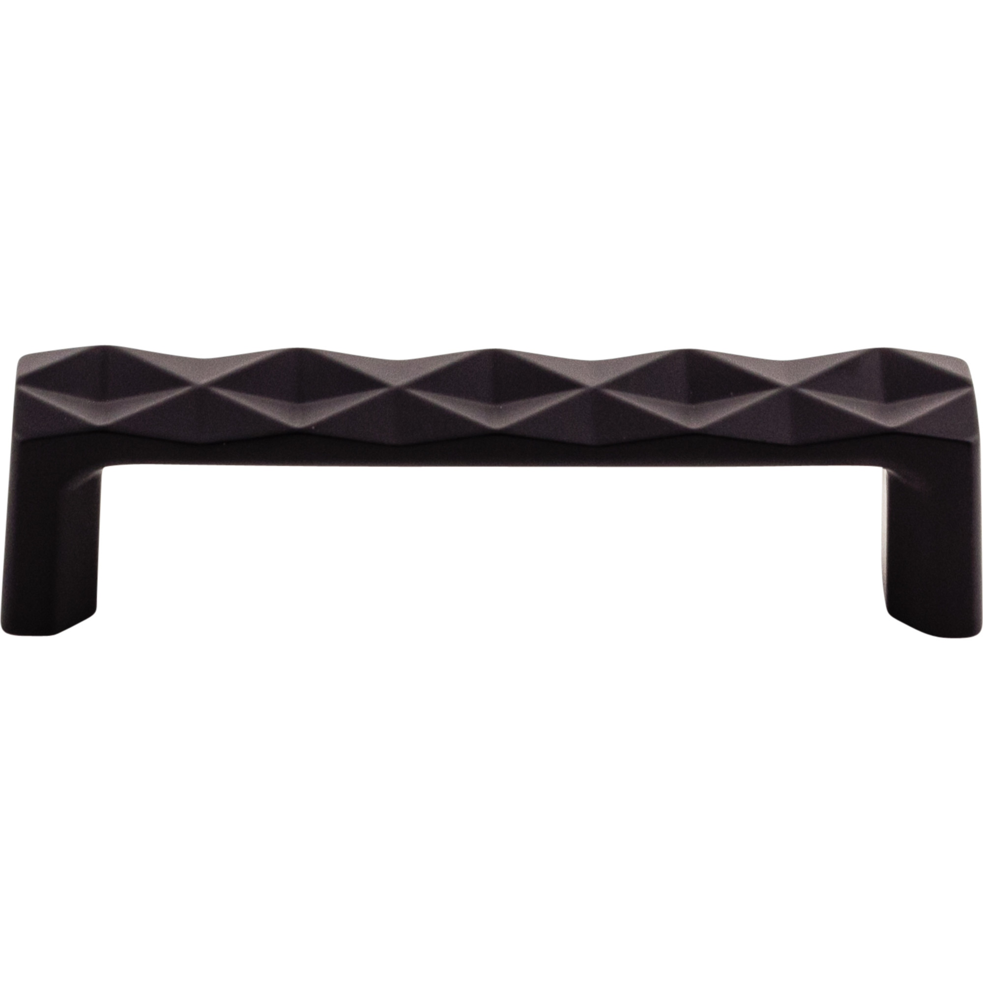 Quilted 3 3/4" Center to Center Bar Pull - Flat Black