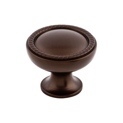 Emboss 1 1/4" Diameter Round Knob - Oil Rubbed Bronze